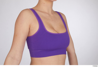 Jessie Clark casual purple short bra top upper body 0008.jpg